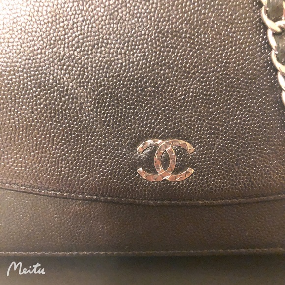 Chanel Black Sevruga Wallet on Chain Caviar - Picture 5 of 16